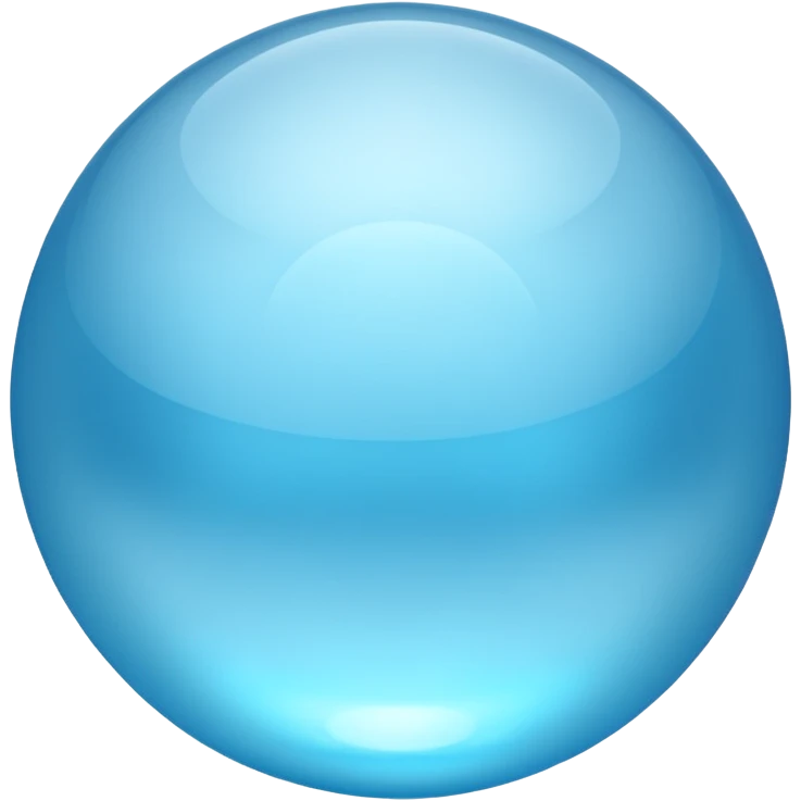 ice-blue sphere emoji
