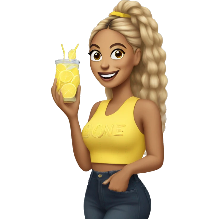 beyoncé selling lemonade emoji