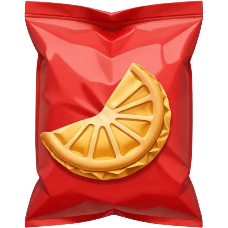 Red snack bag emoji