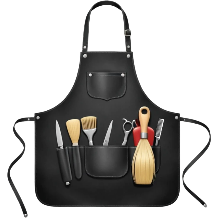 Hairdresser apron, emoji