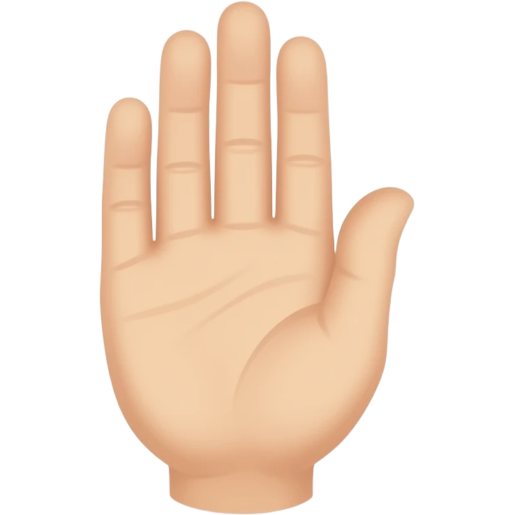 Сгенерируй несколько эмодзи лепесток руку вытянутую вертикально , emoji