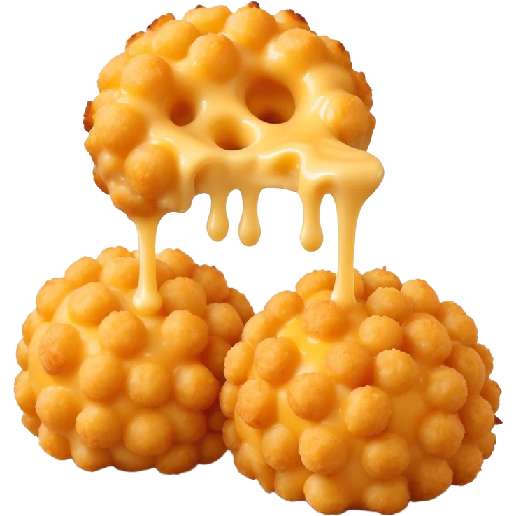 Mac n cheese balls  emoji