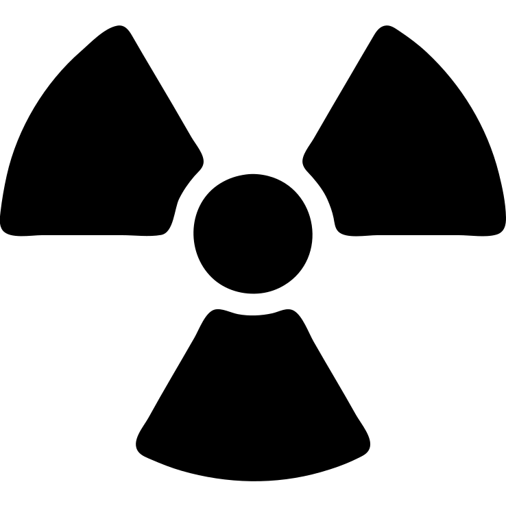 solid filled radiation symbol icon emoji