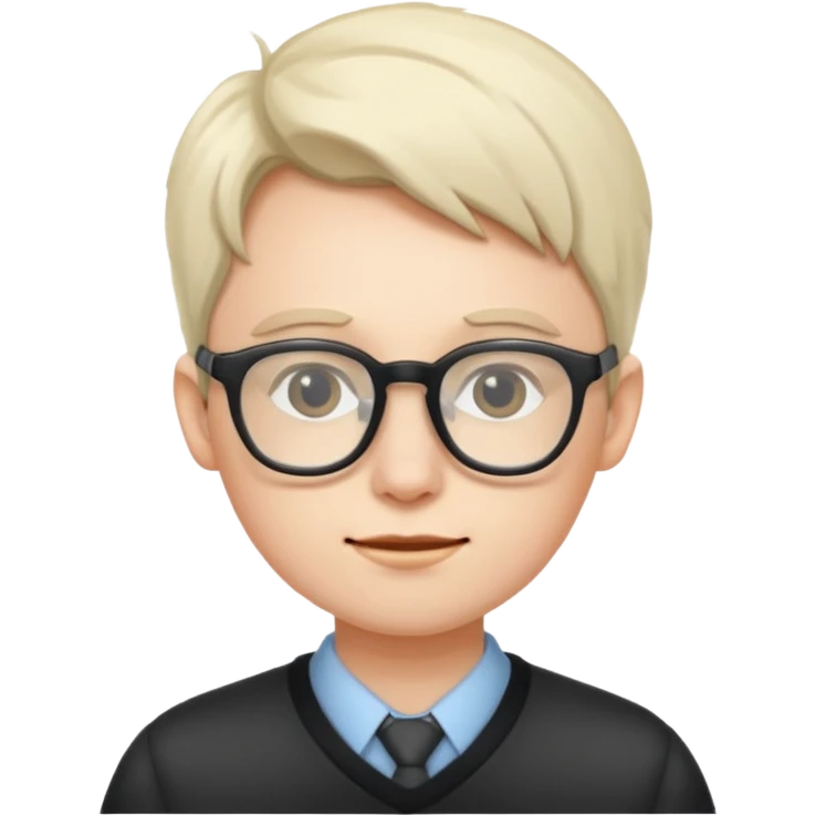 Shy geek  emoji