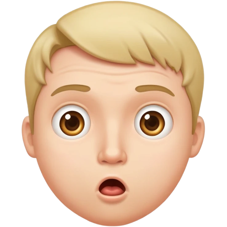 Pregnant man looking surprised emoji