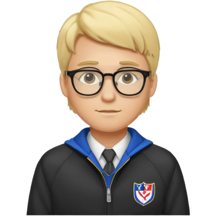 блондин man студент учится в Америке emoji