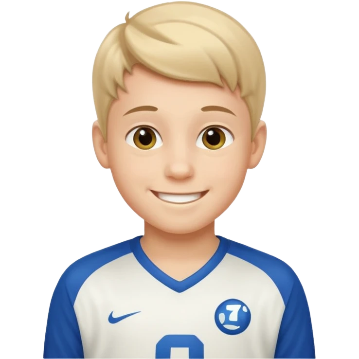 Young boy wishing luck emoji