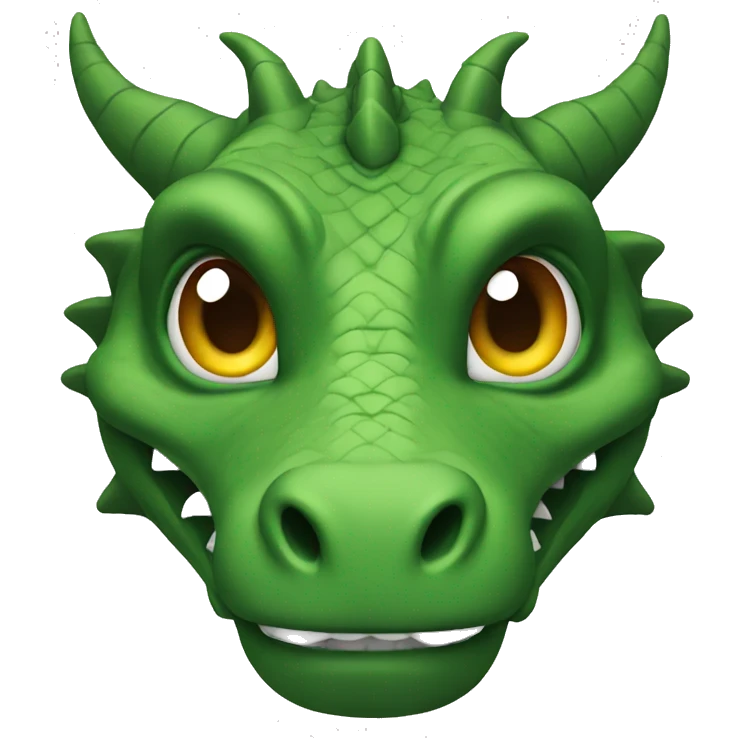 Dragon face front view emoji