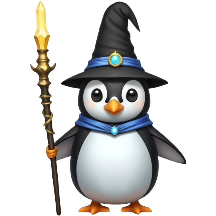 Penguin Wizard emoji