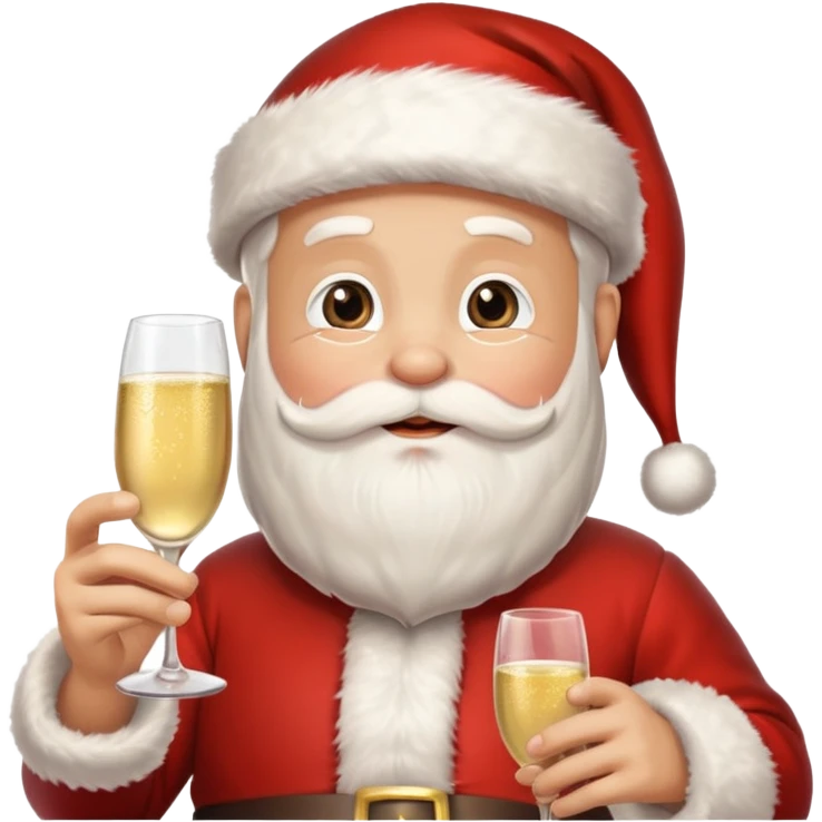 Santa Claus New Year 2026 emoji