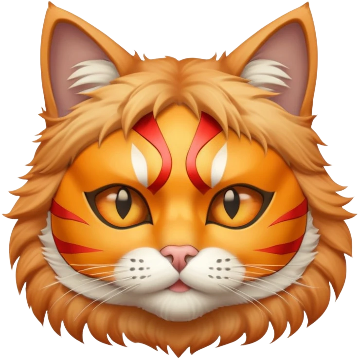 cat with a superhero mask emoji