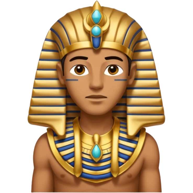 man wearing phahraon cloth emoji