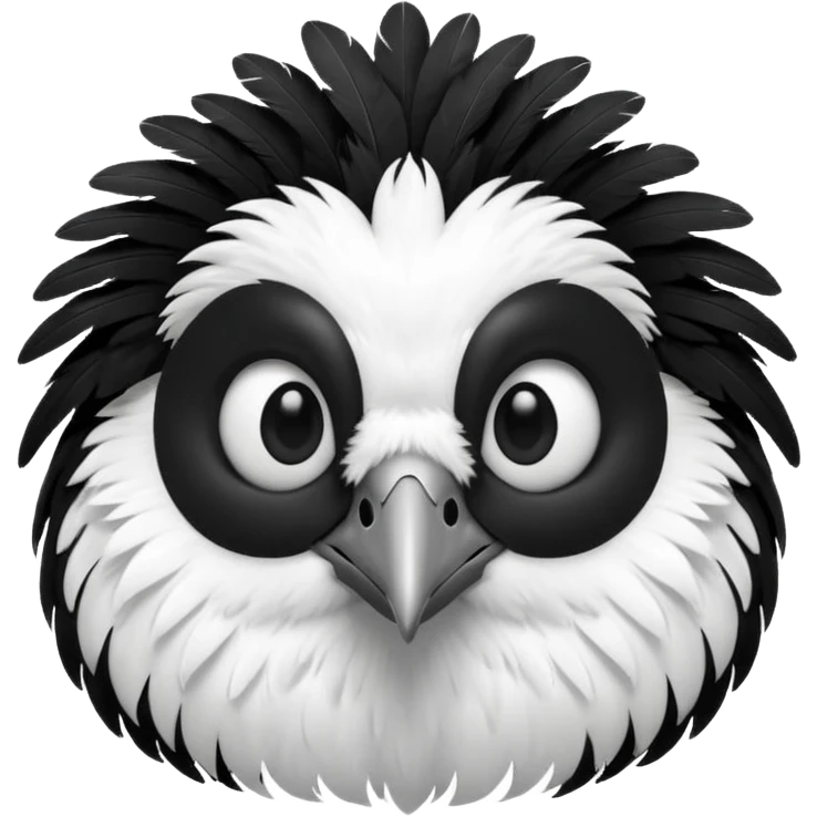 cute magpie face emoji