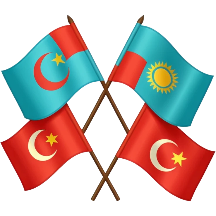 Turkic flags emoji