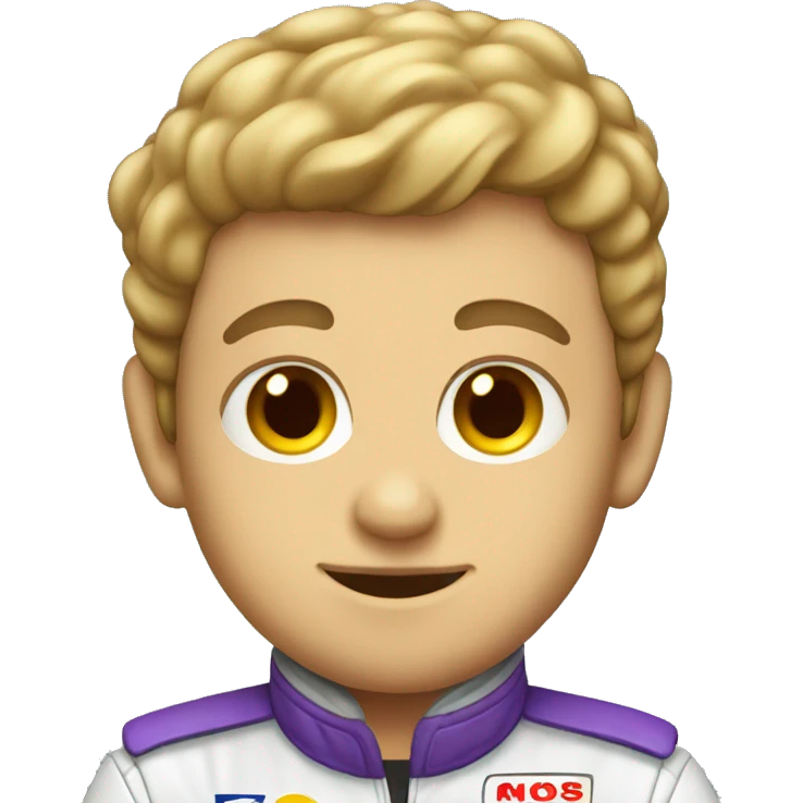 Race car driver emoji