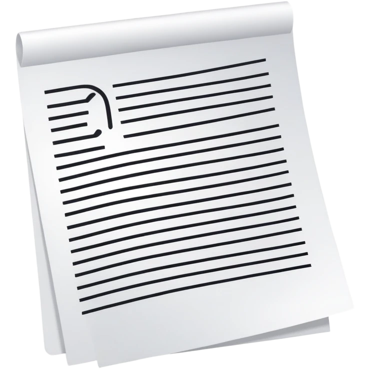 Essay document with text lines emoji