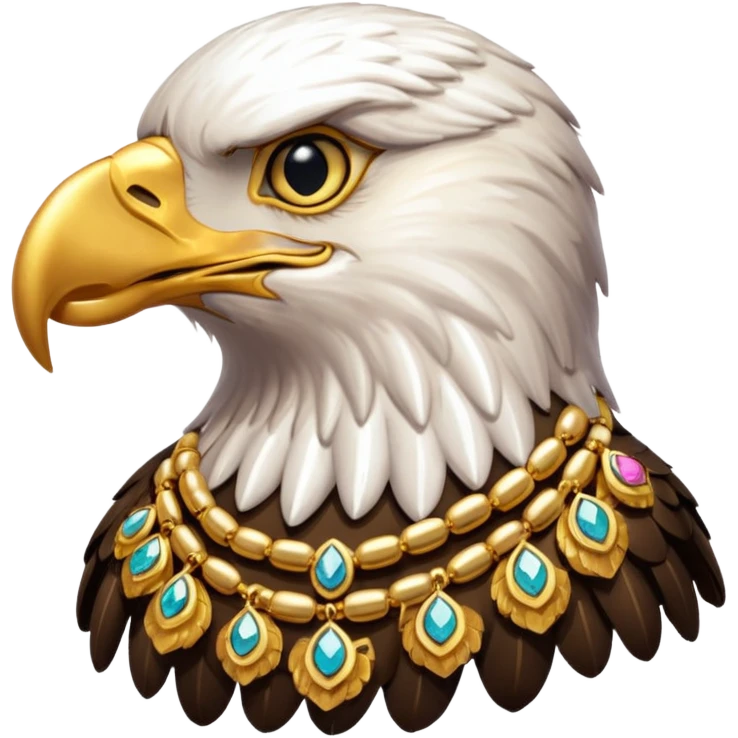 Eagle with jewelry  emoji