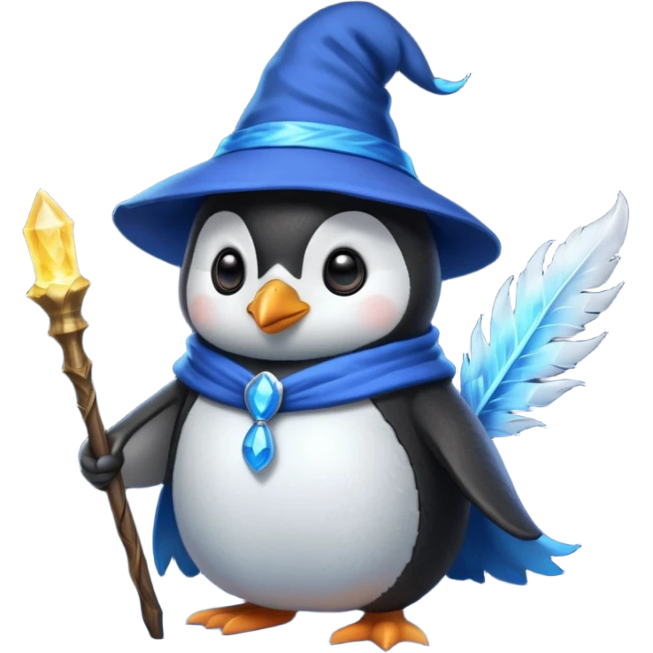 Penguin Wizard emoji