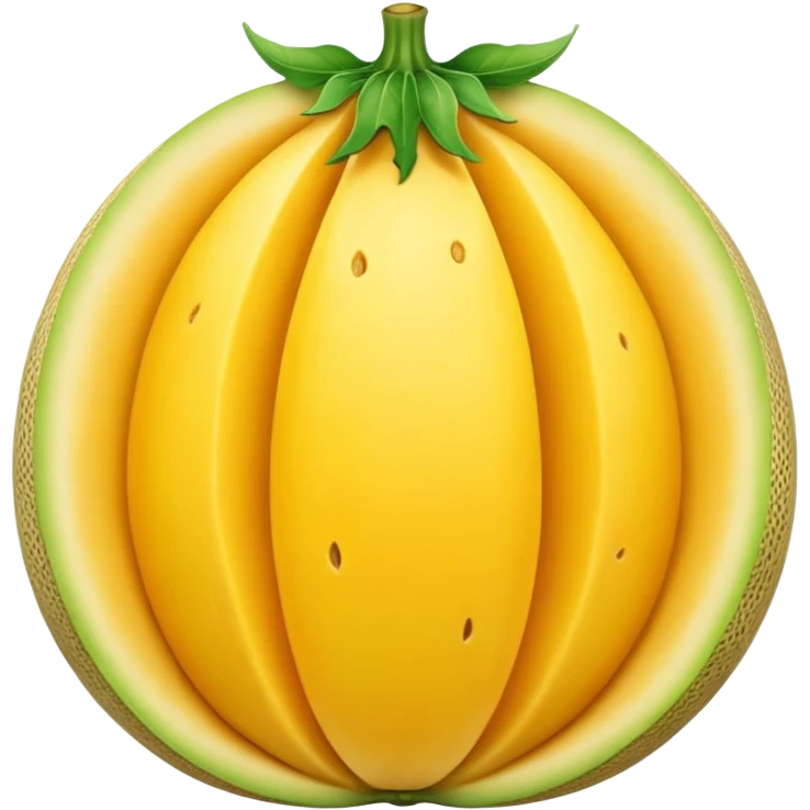 whole yellow melon emoji