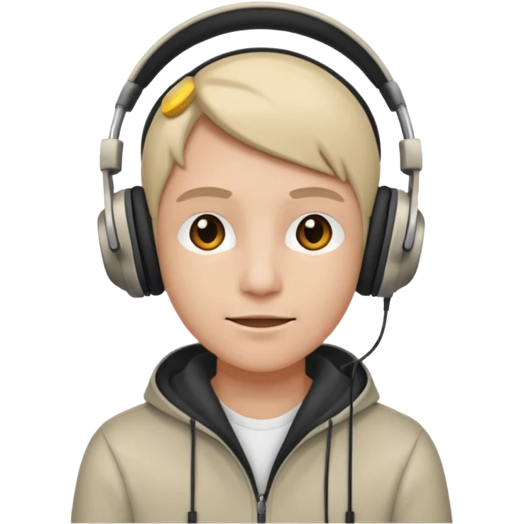 😶+🎧 emoji