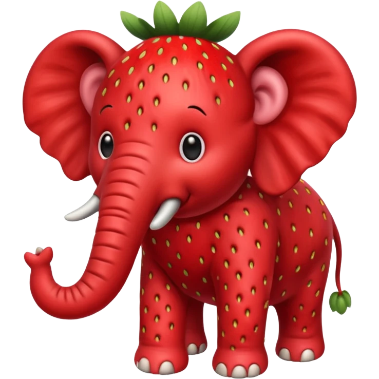 Strawberry éléphant emoji