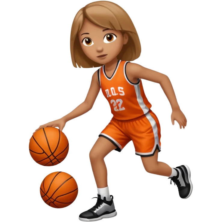 basketball playing girl emoji
