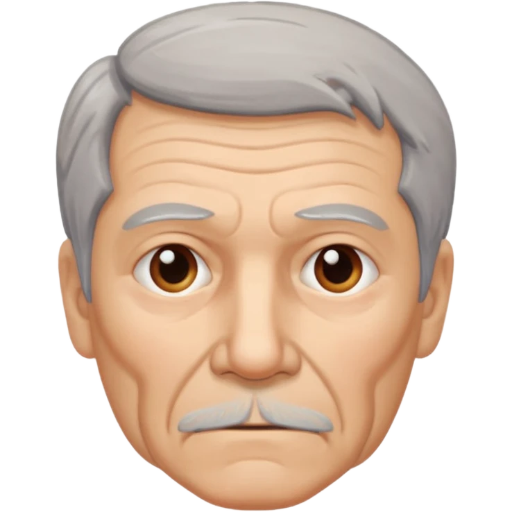 tired looking 65 year old man emoji