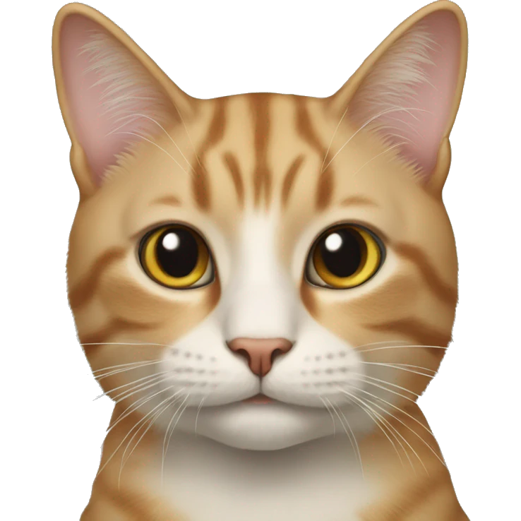 Realistic cat with whiskers  emoji