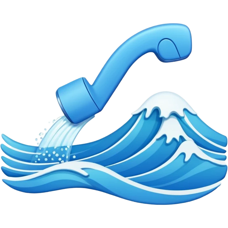 phone crossed by a calm wave line emoji