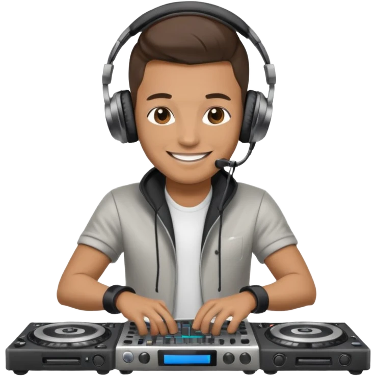 dj with setup emoji
