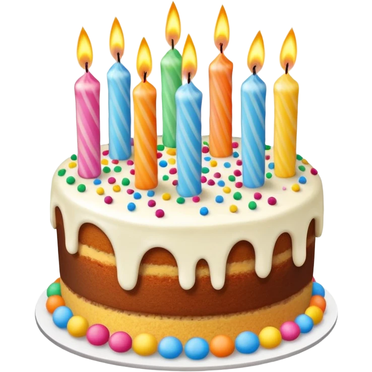 Exploding birthday cake emoji
