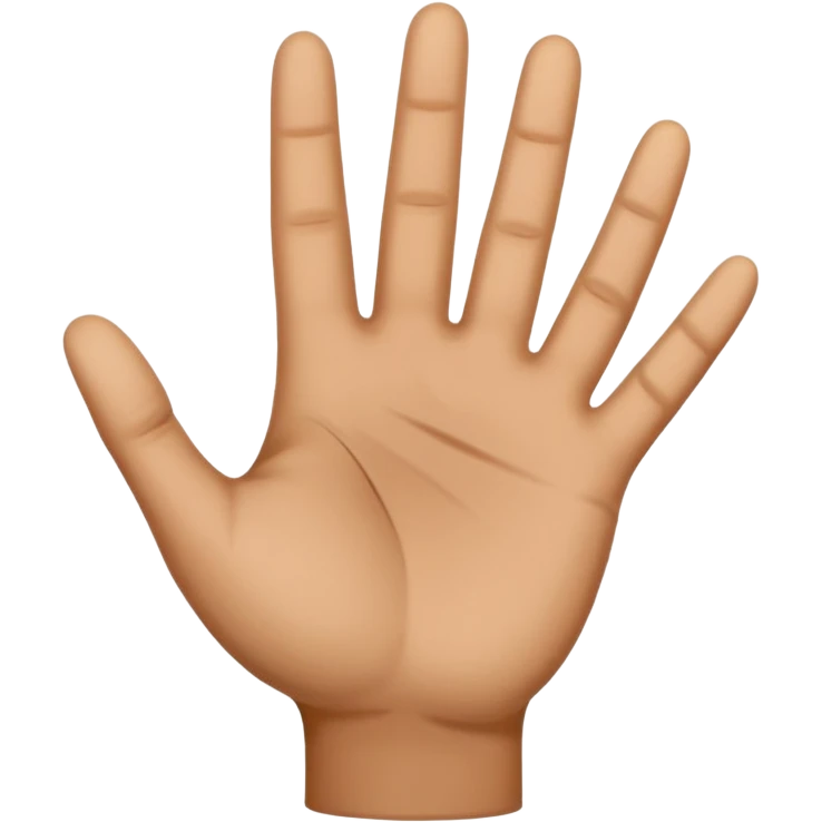 small hand palm emoji