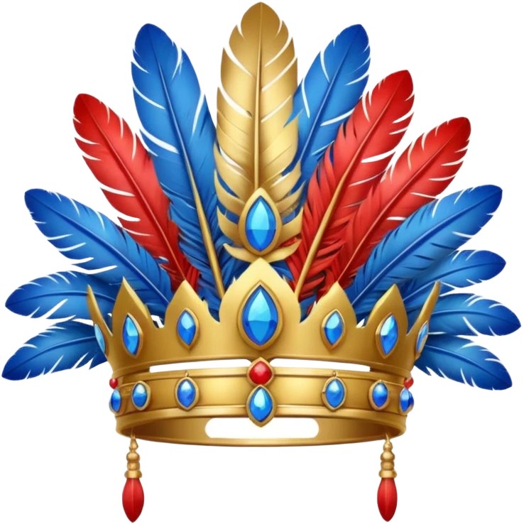 native crown with feathers emoji