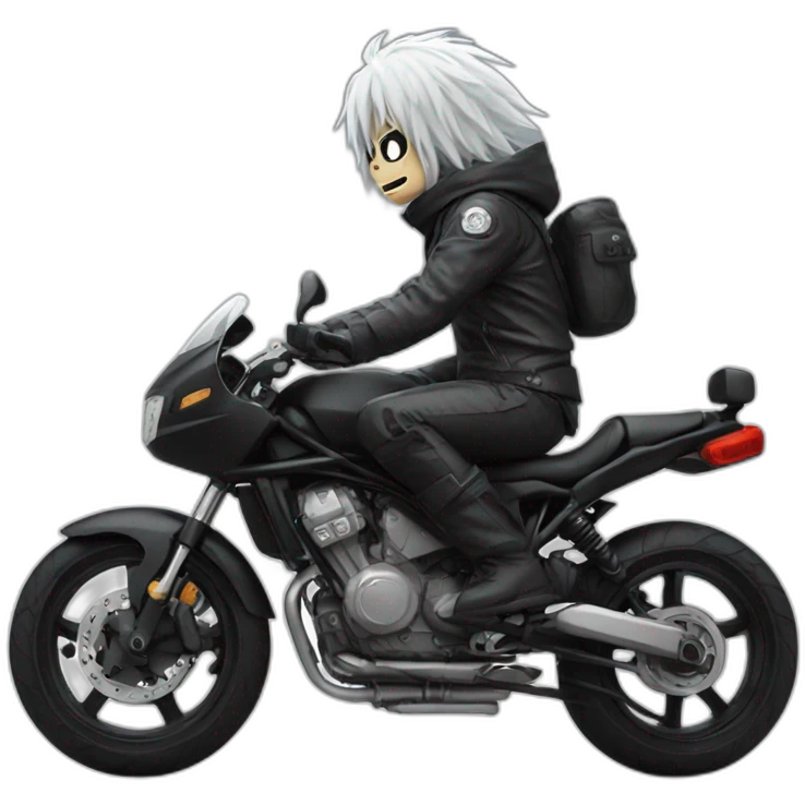 Tomura shigaraki riding motorcycle emoji