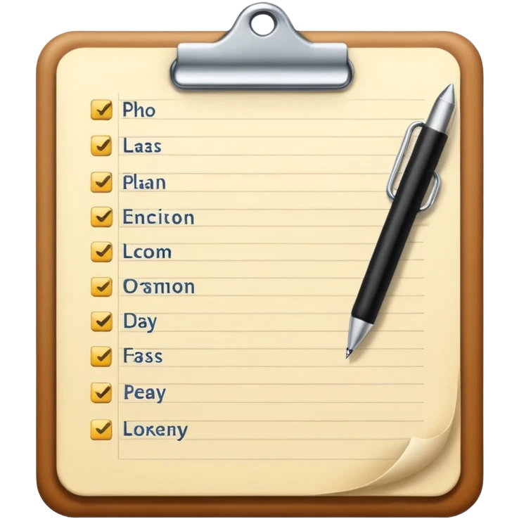 plan emoji