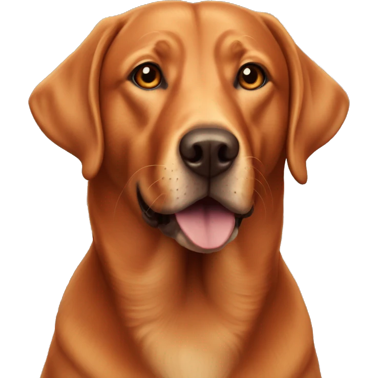 fox red labrador  emoji