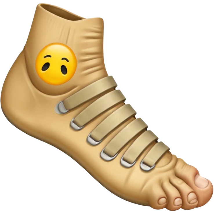 white foot, trench foot emoji