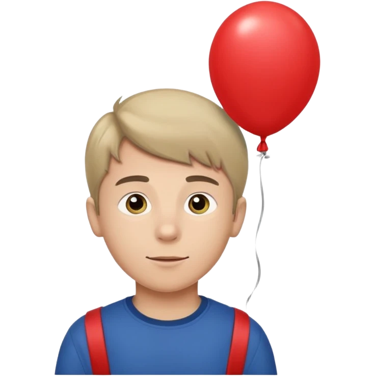 boy with balloon emoji