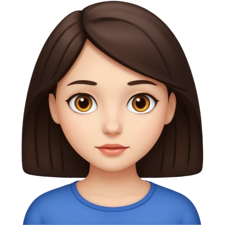 девочка брюнетка emoji
