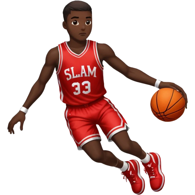 basketball player in slam dunk emoji