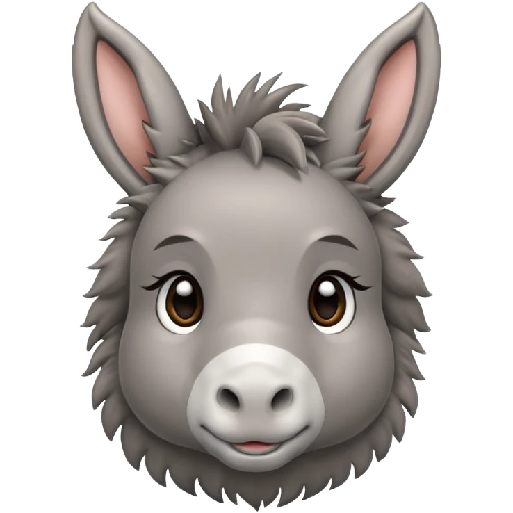 tierno bebé burro emoji