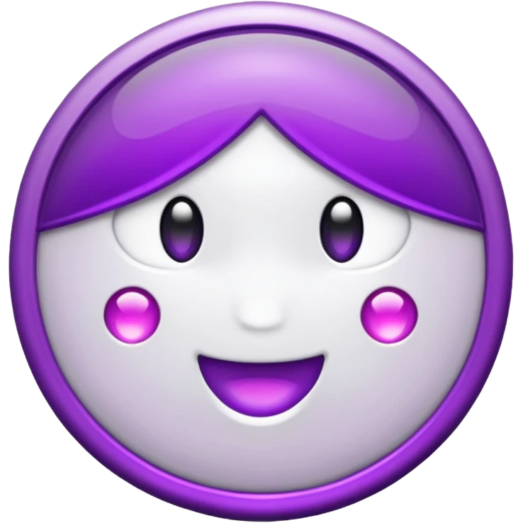 anel branco e roxo emoji