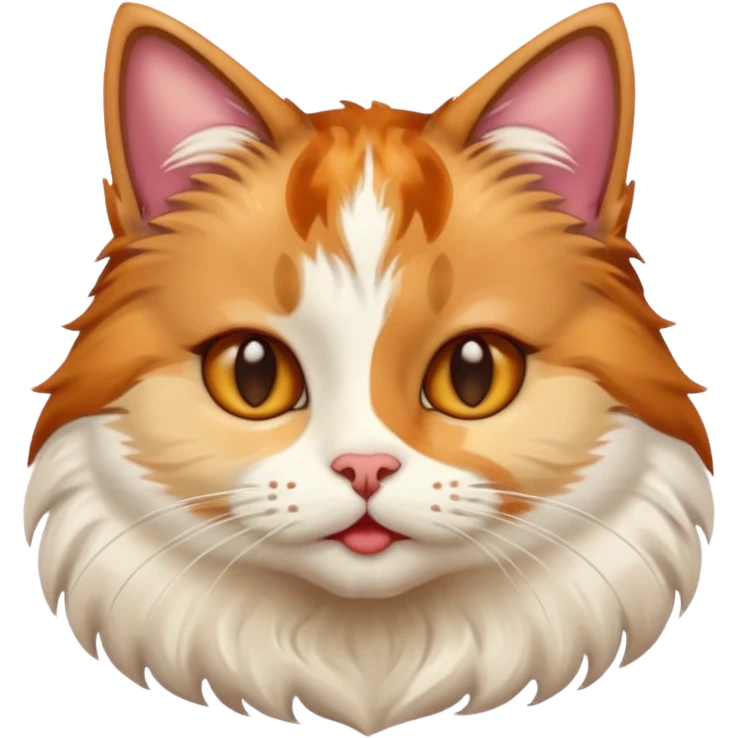 A cat with human lips emoji