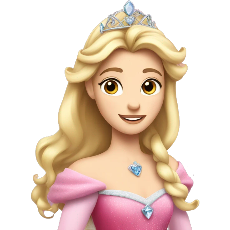 Princess Aurora with tiara  emoji