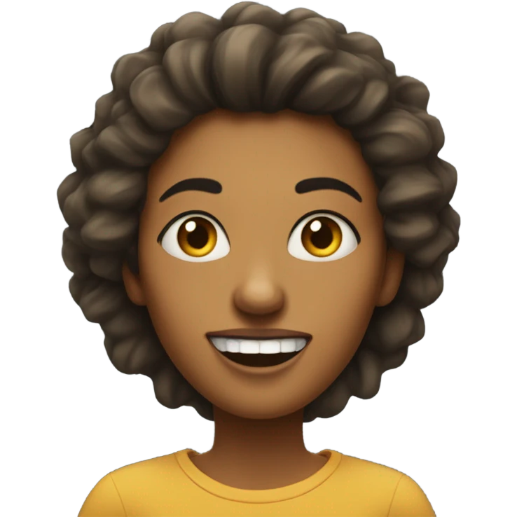 Crazy lady face emoji