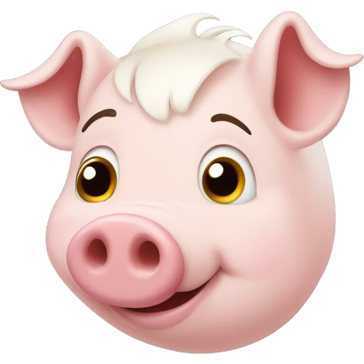 Happy pig emoji