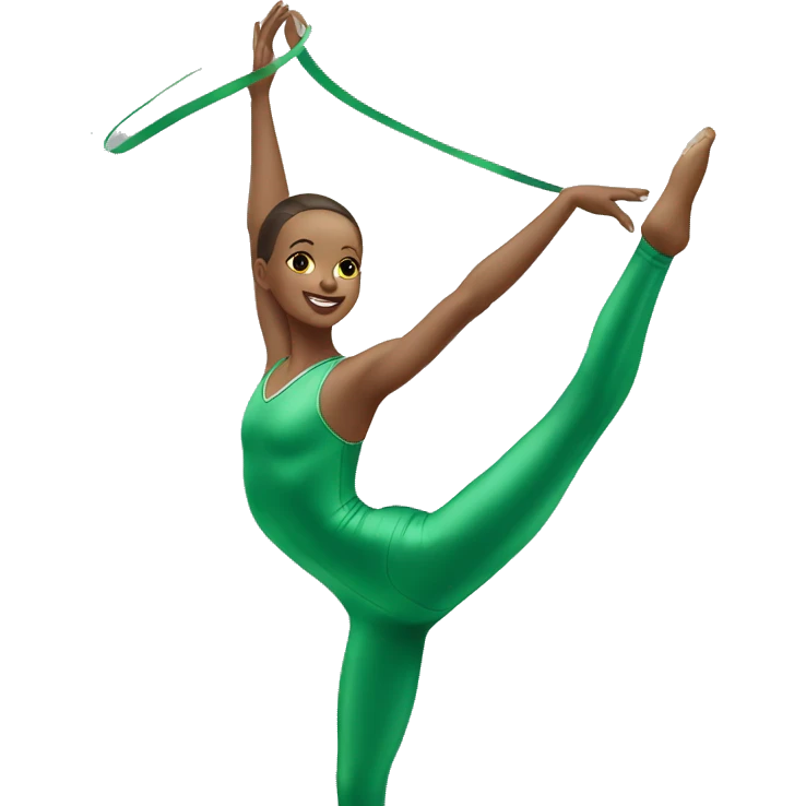 rhythmic gymnastics Green emoji