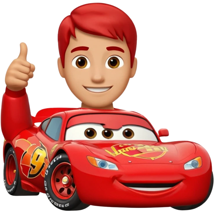 thumbs up mcqueen emoji