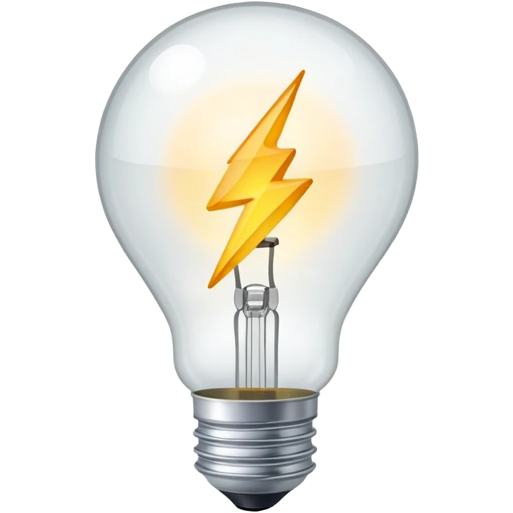 Flash bulb from a camera emoji