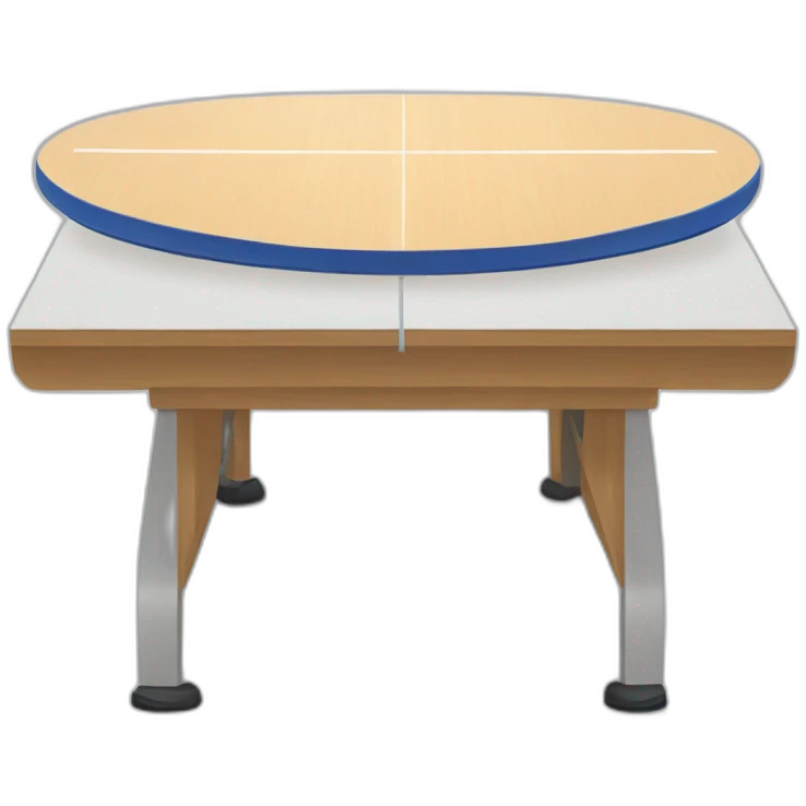 Table tennis table emoji